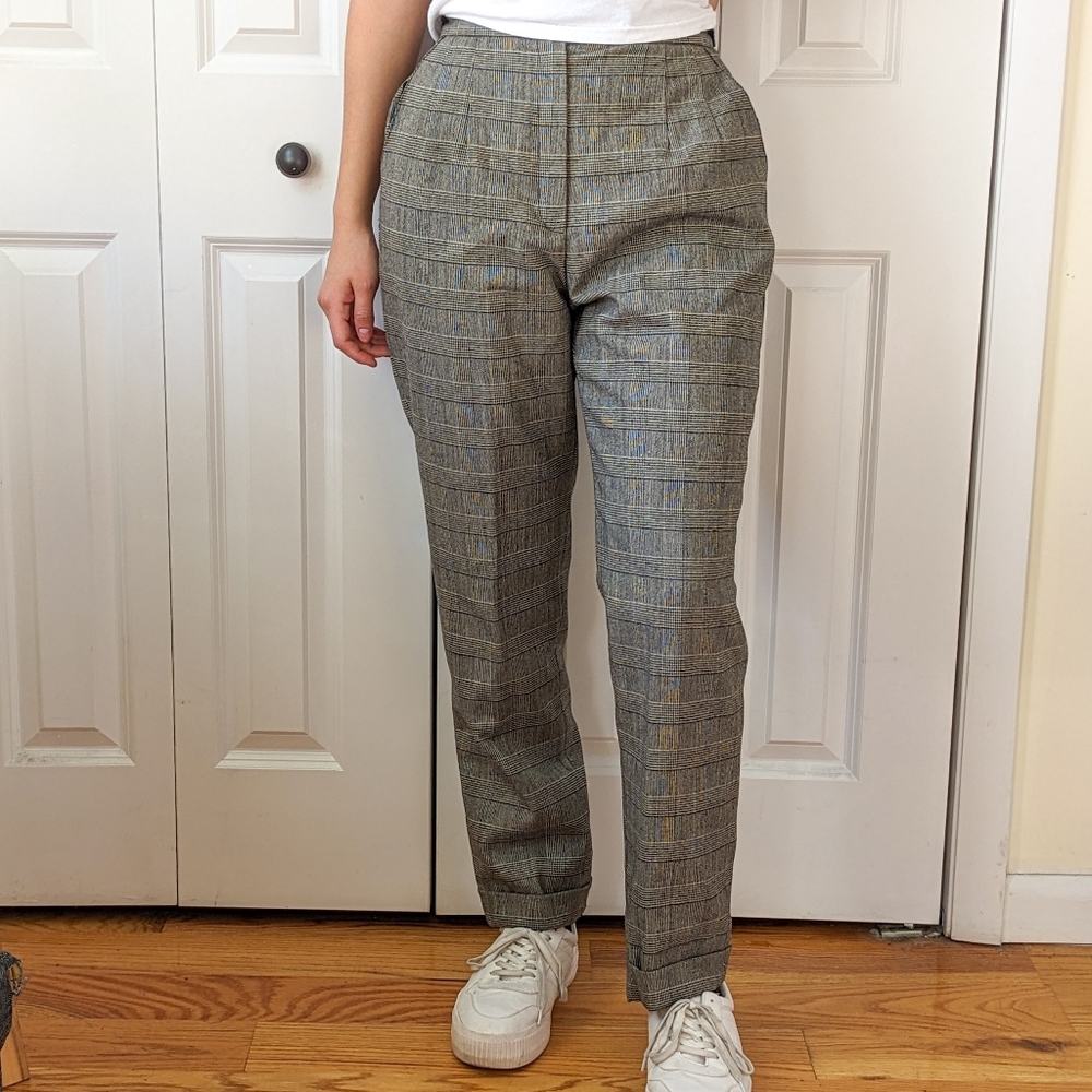 Vintage plaid trousers